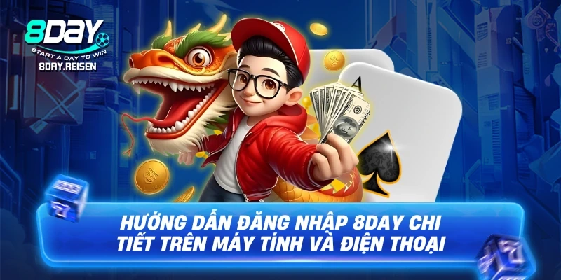 Đăng nhập 8Day - Link chính thức & hướng dẫn truy cập an toàn 3 Hướng dẫn đăng nhập 8Day chi tiết trên máy tính và điện thoại